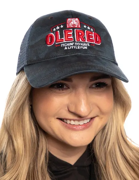 Ole Red Blue Camo Mesh Hat - Image 6