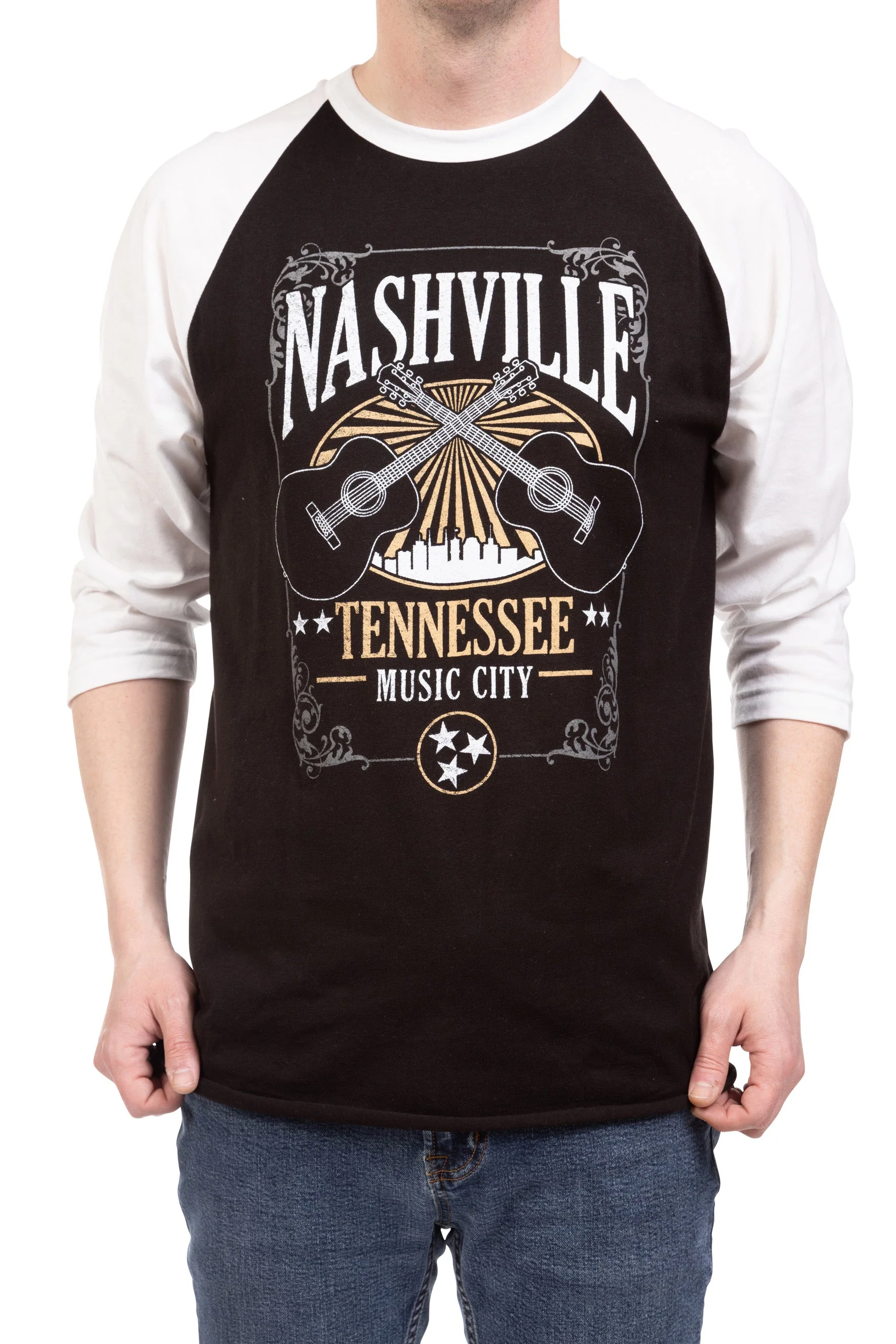 Nashville Skyline Raglan - Image 3