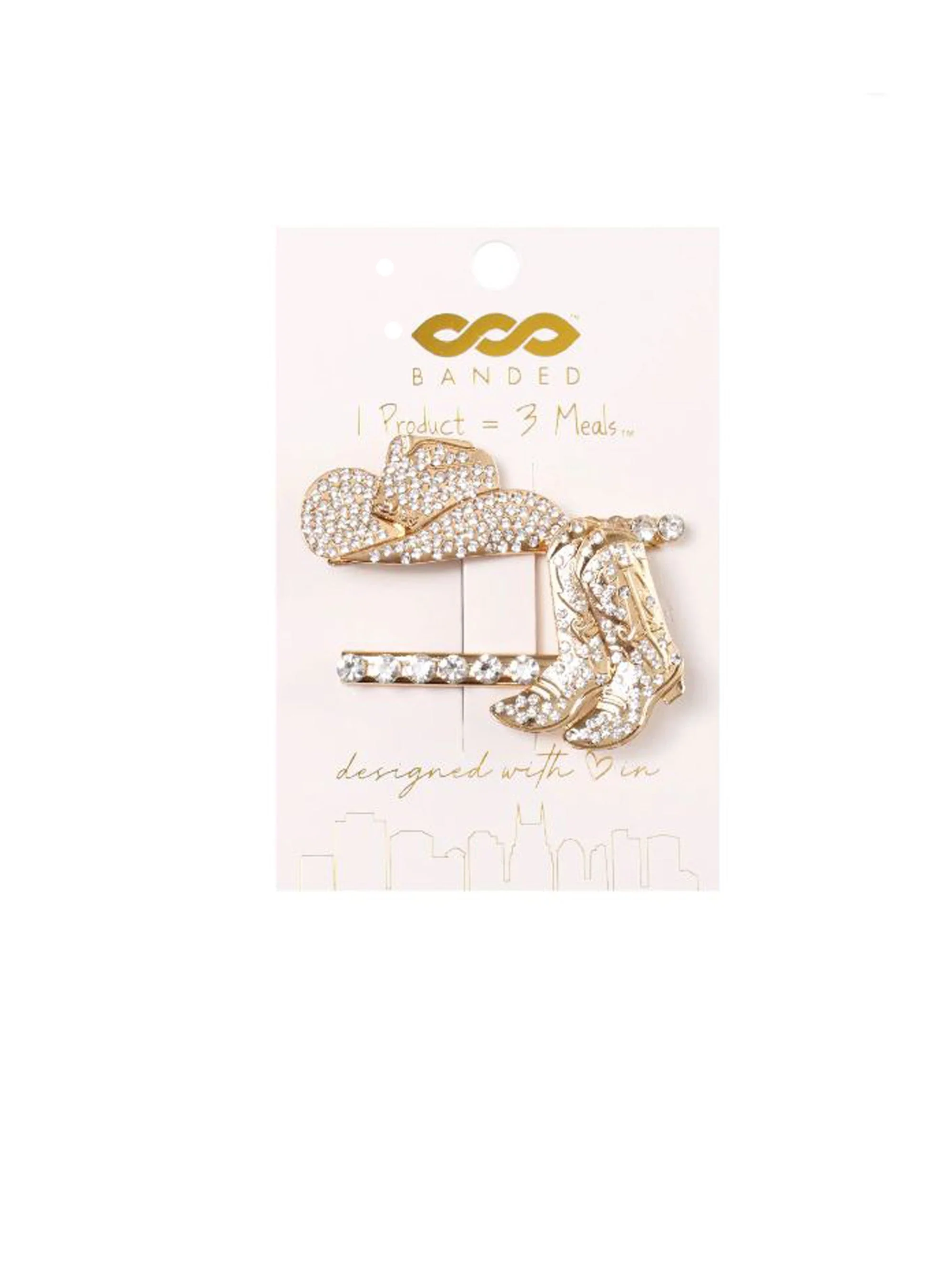 Boot Scootin' 2 Piece Hair Accessories Set by Banded