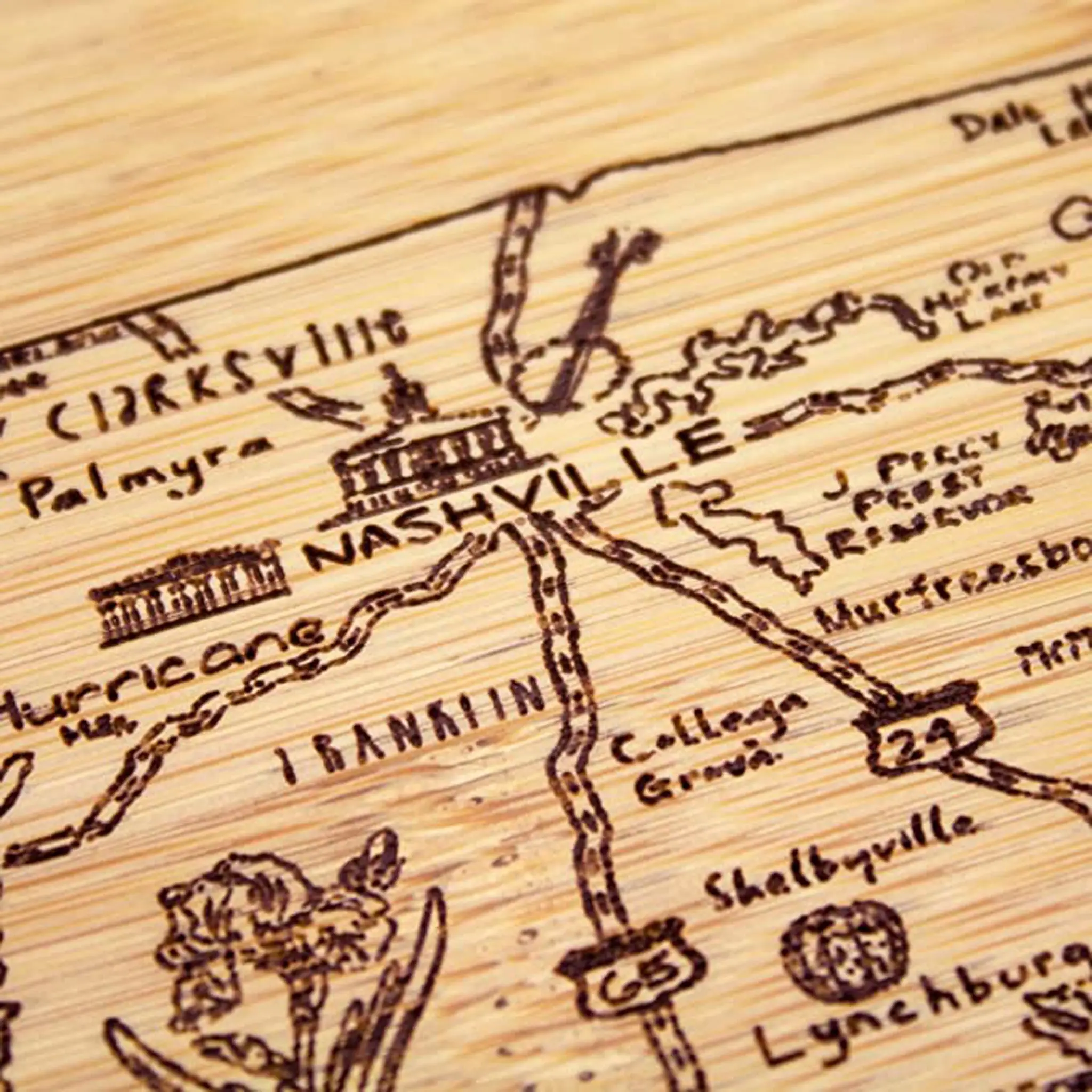 A Slice of Life Tennessee Serving and Cutting Board - Image 4