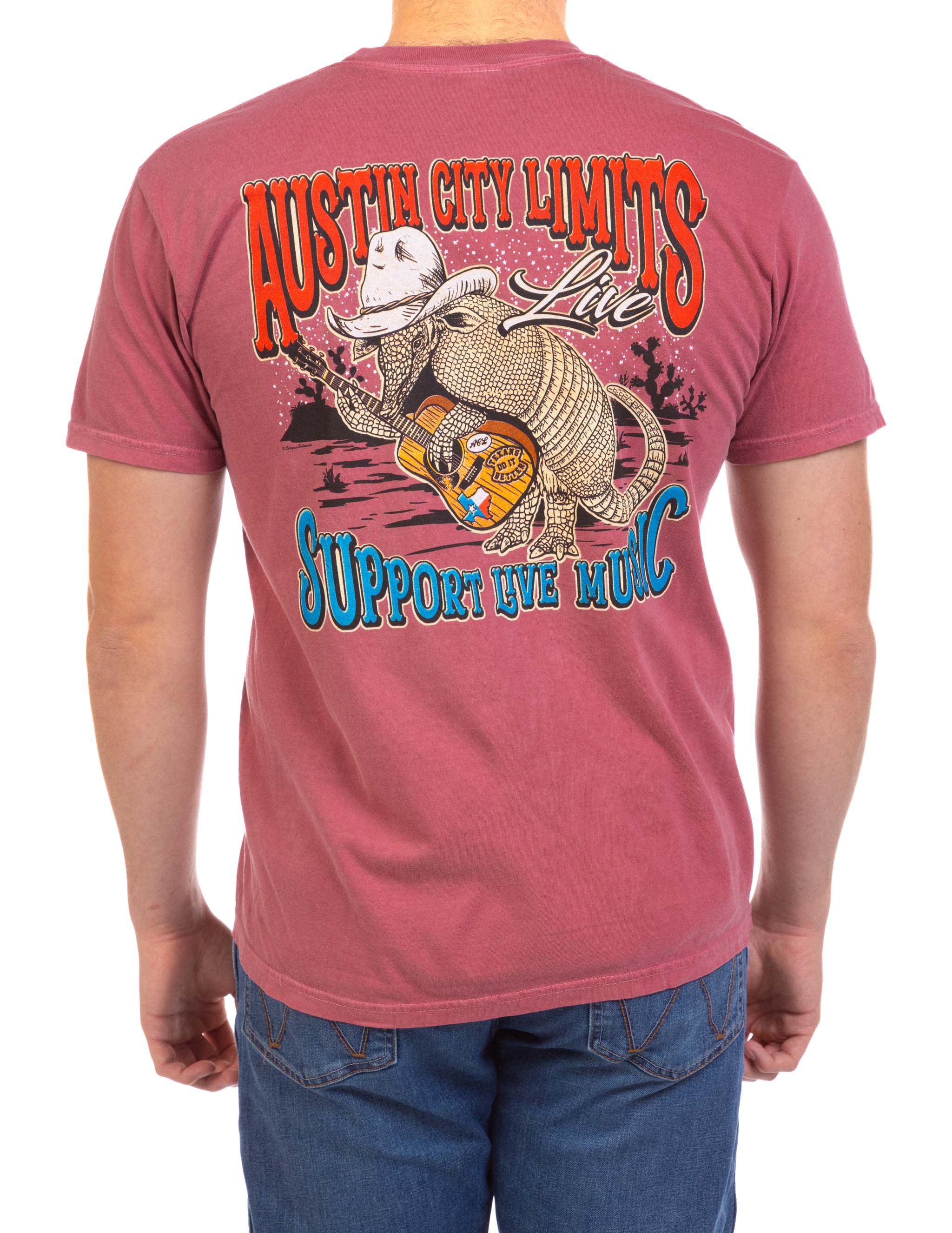 ACL Live Cowboy Armadillo Pocket T-Shirt - Image 3