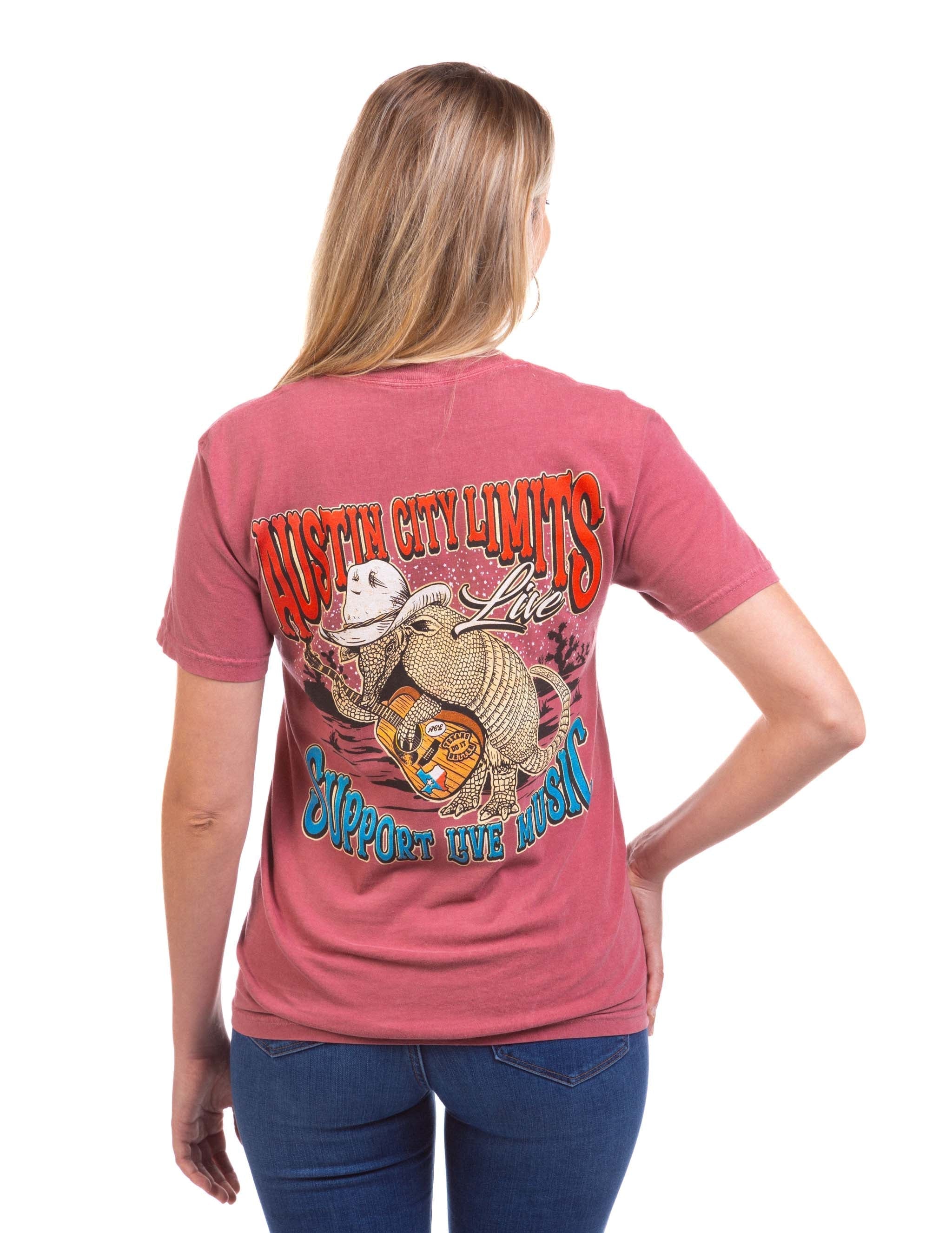 ACL Live Cowboy Armadillo Pocket T-Shirt - Image 4