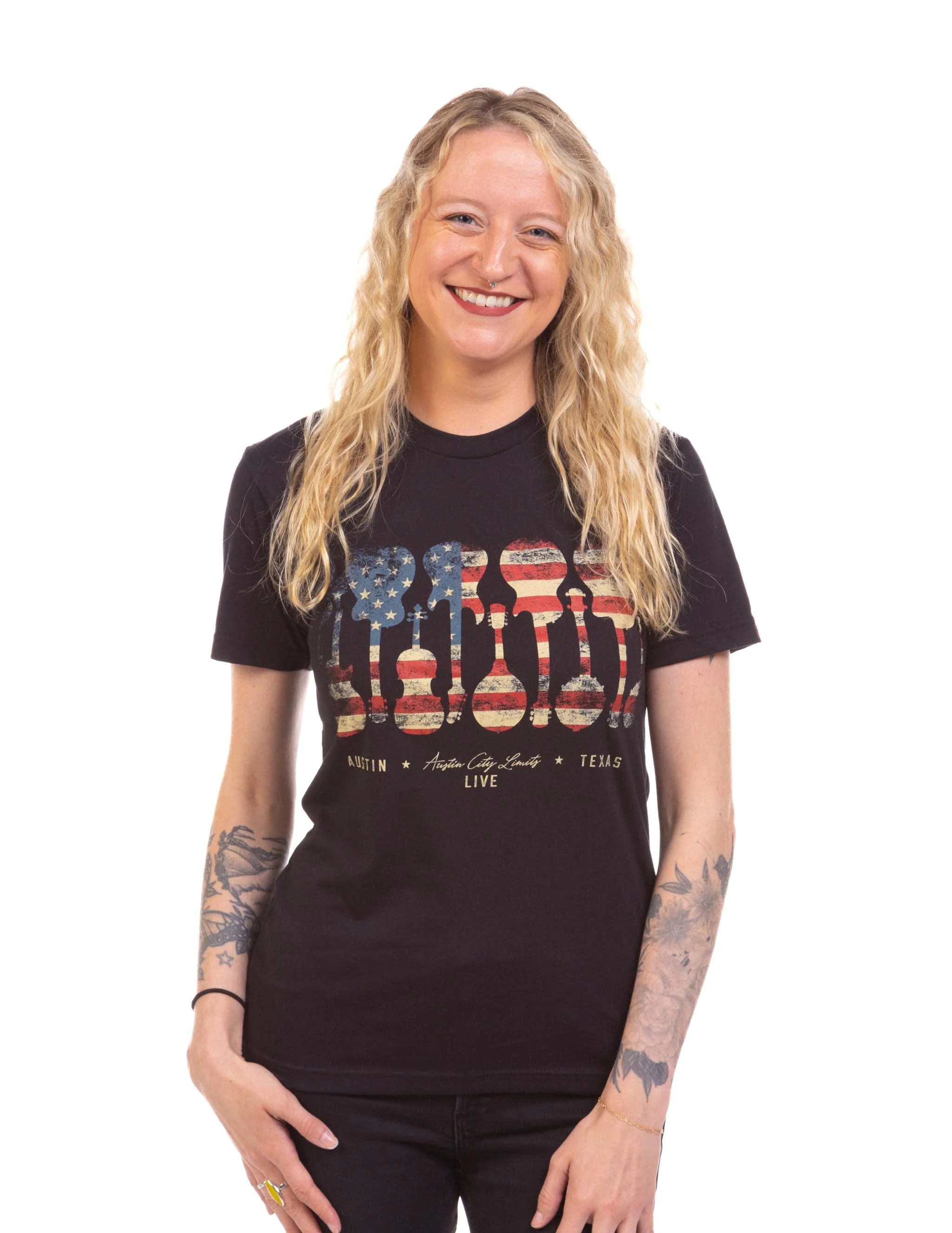 ACL Live Patriotic Guitars and Banjos T-Shirt - Image 3