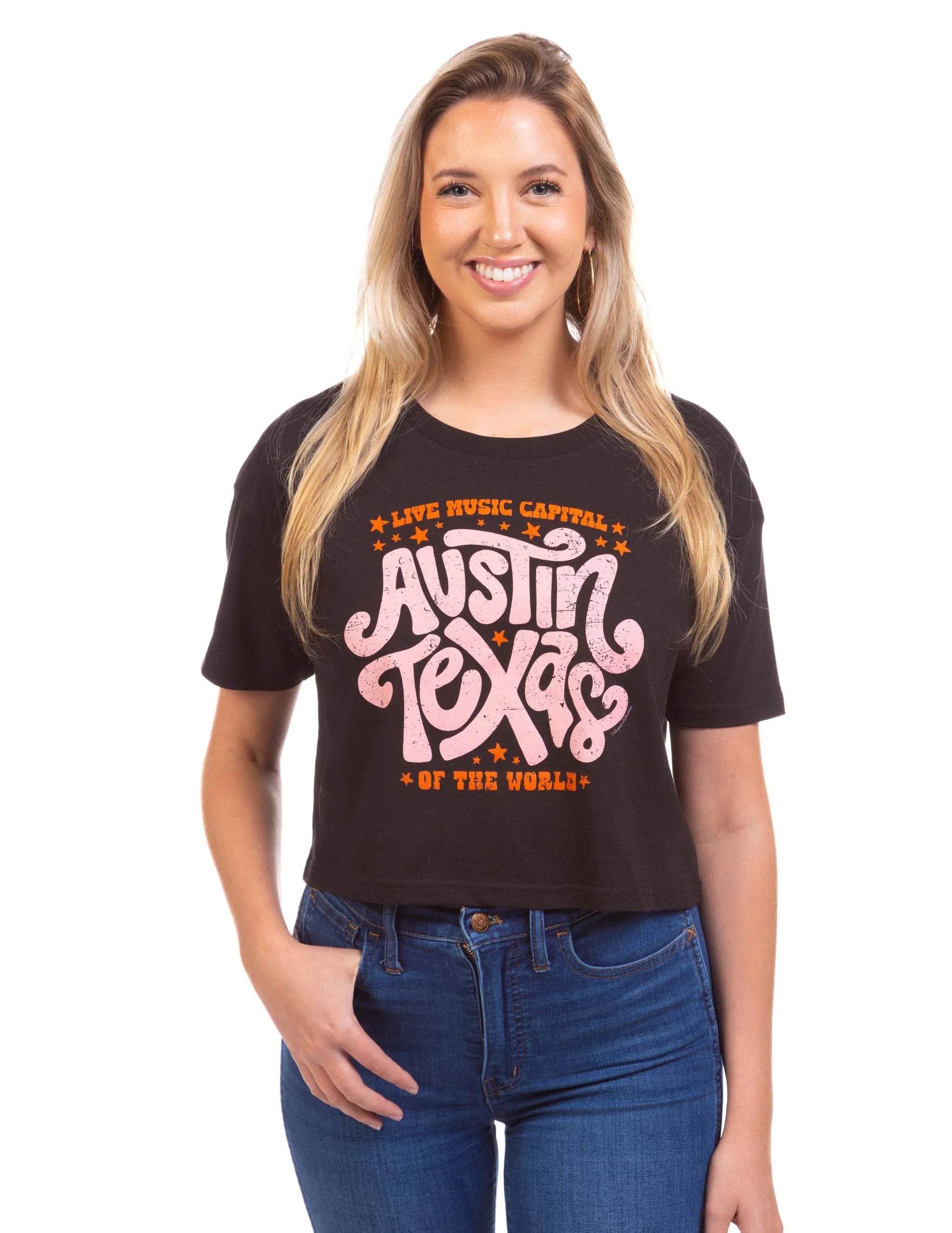 Retro Austin Cropped T-Shirt - Image 3