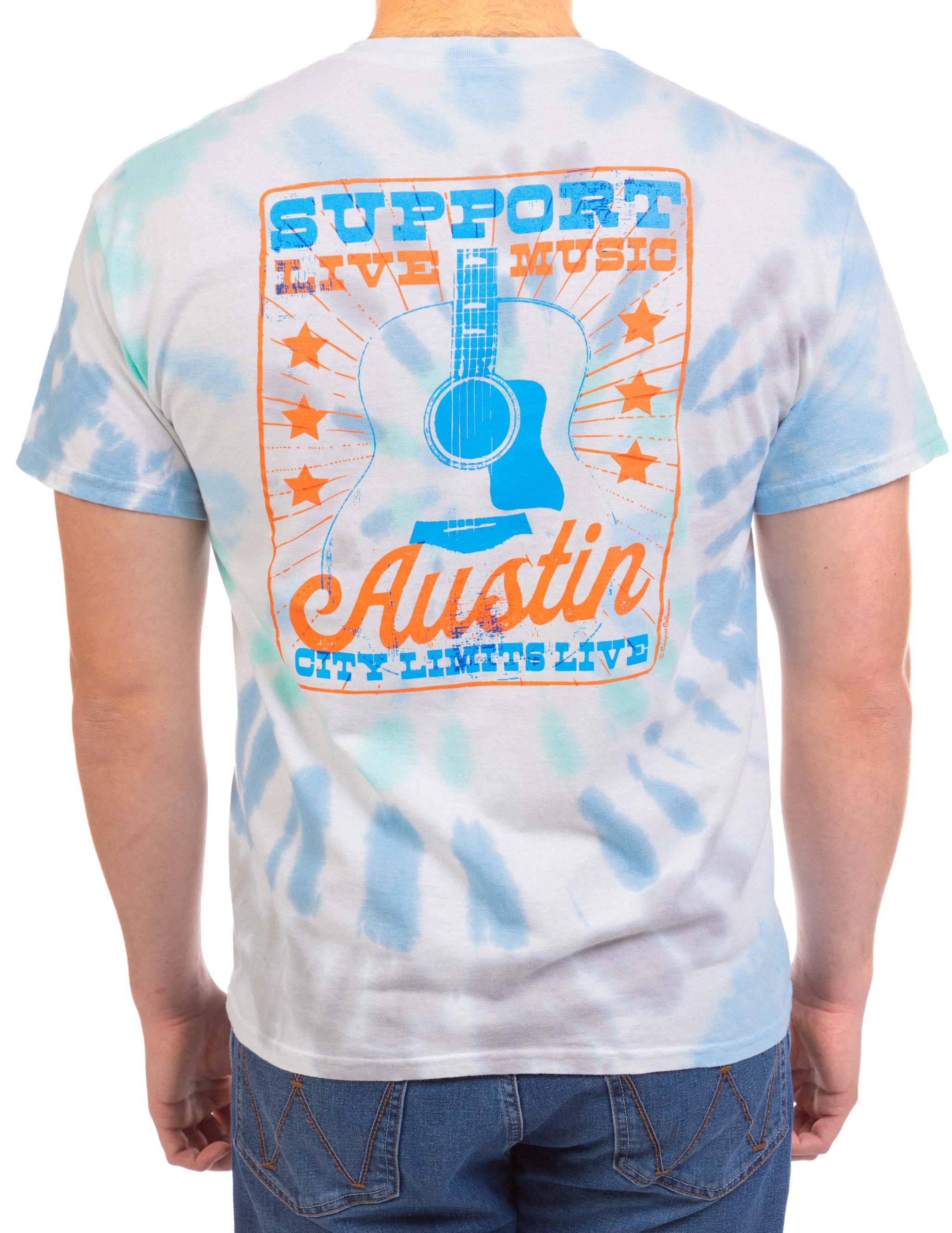 ACL Live Support Live Music Tie Dye T-Shirt - Image 4