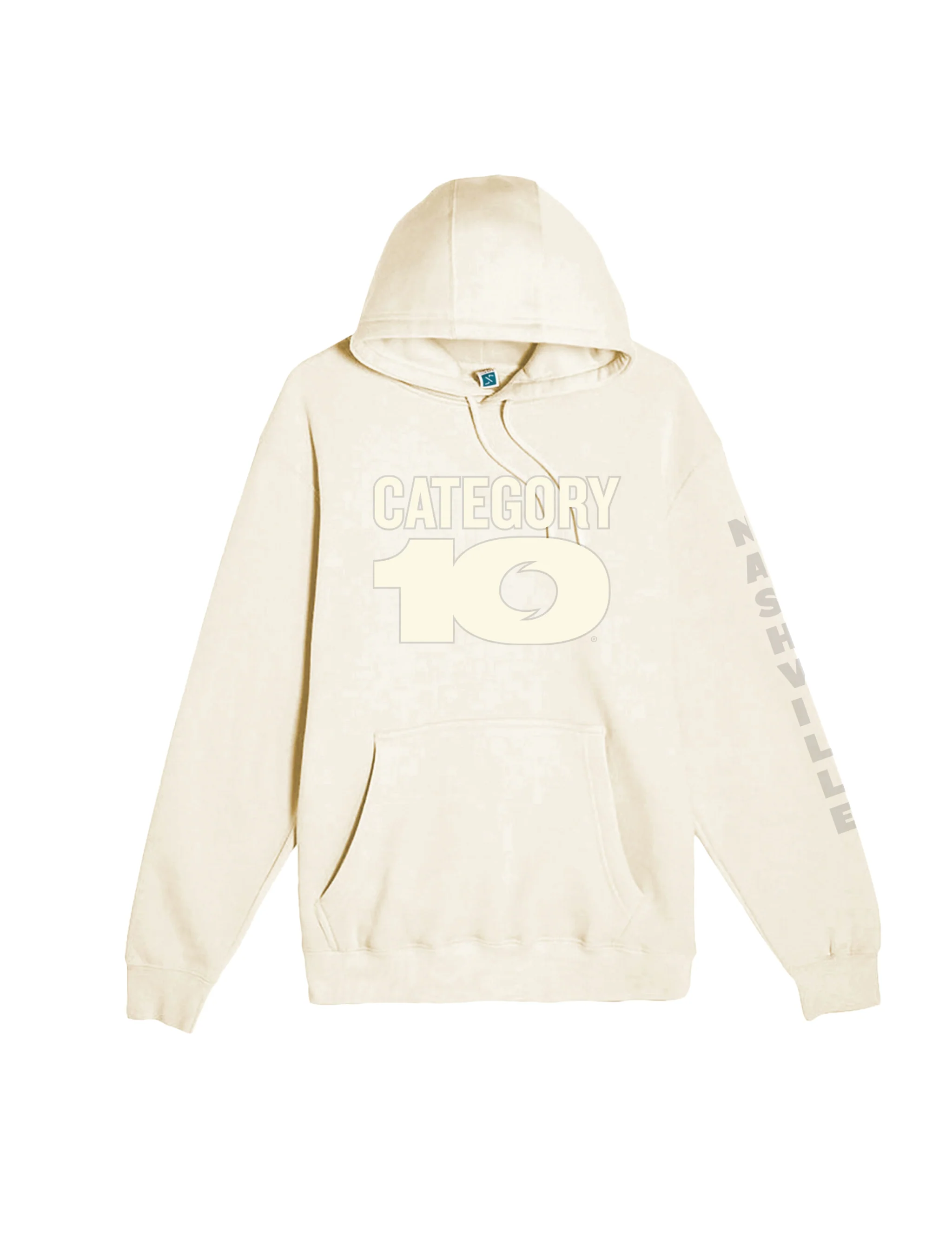 Category 10 Flocked Logo Hoodie