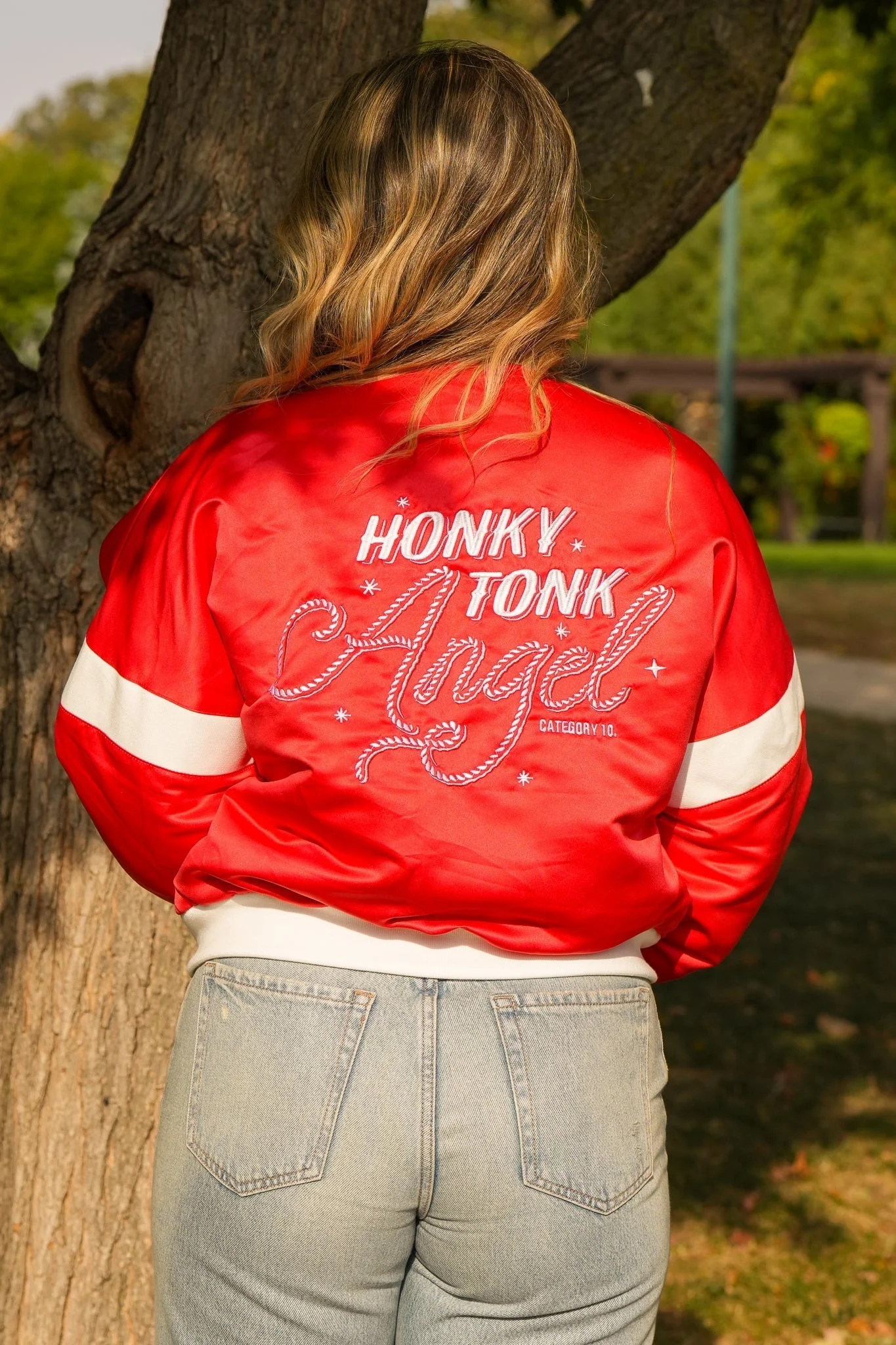 Category 10 Honky Tonk Angel Red Satin Jacket - Image 7