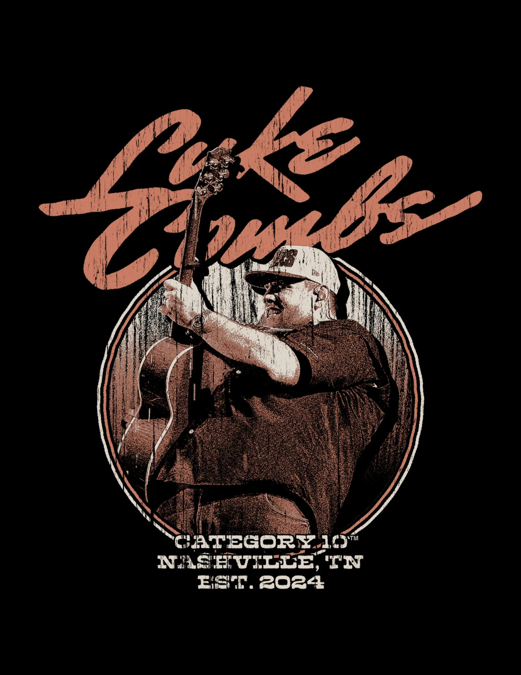 Category 10 Luke Combs Nashville Tour T-Shirt - Image 2