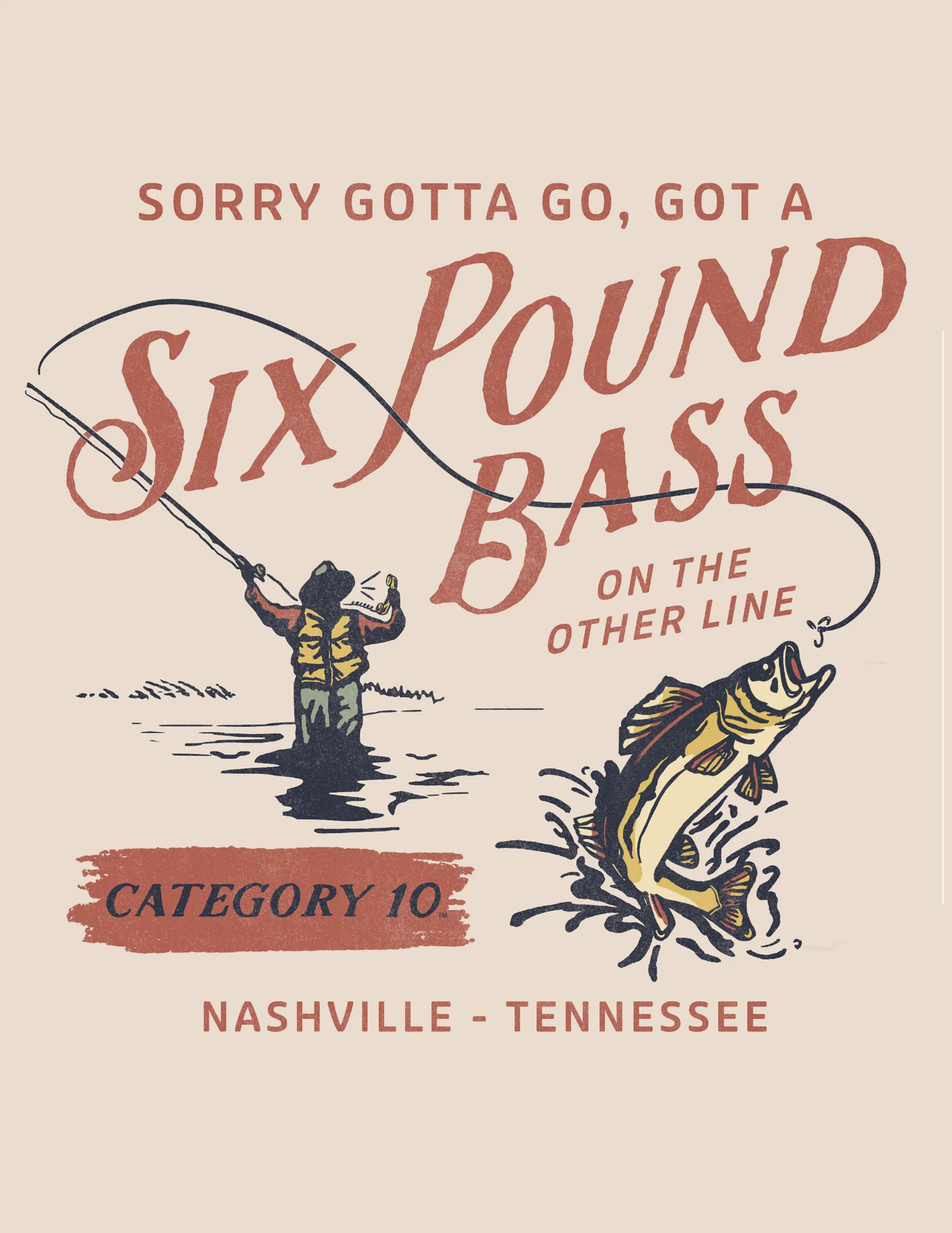Category 10 Six Pound Bass Long Sleeve T-Shirt - Image 3