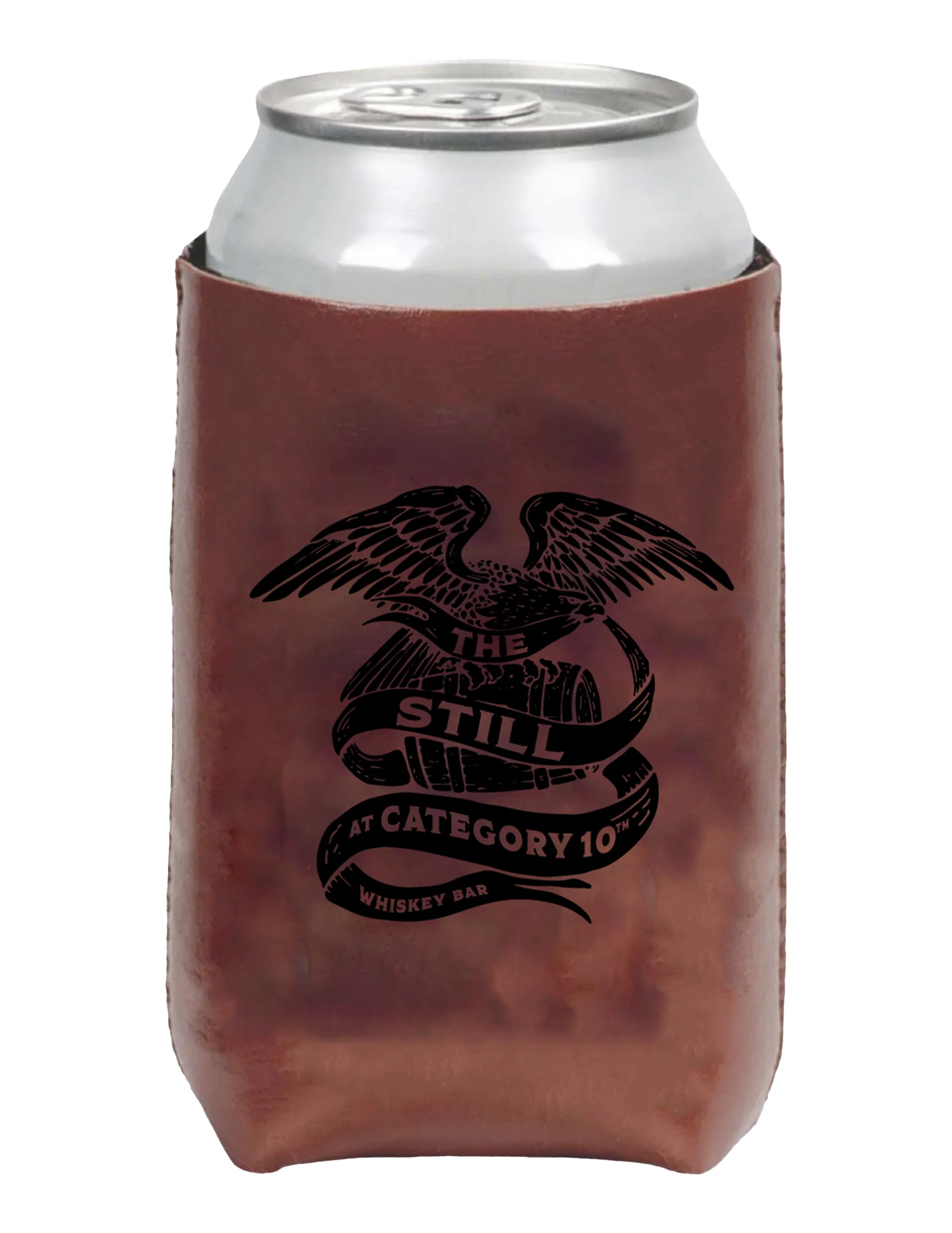 Category 10 The Still Faux Leather Can Cooler - Image 2