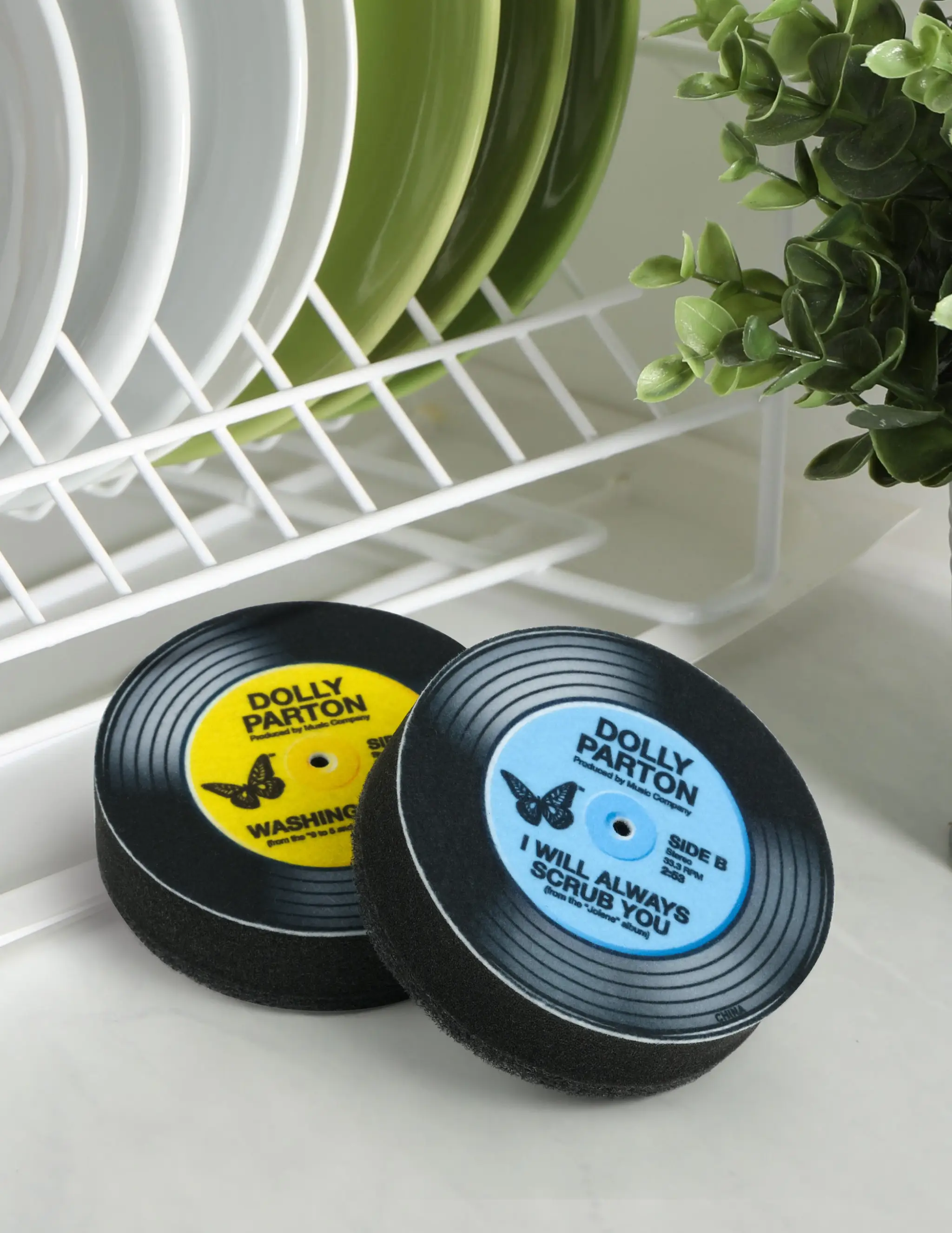 Dolly Parton Record Kitchen Sponges Set of 2 - Image 2
