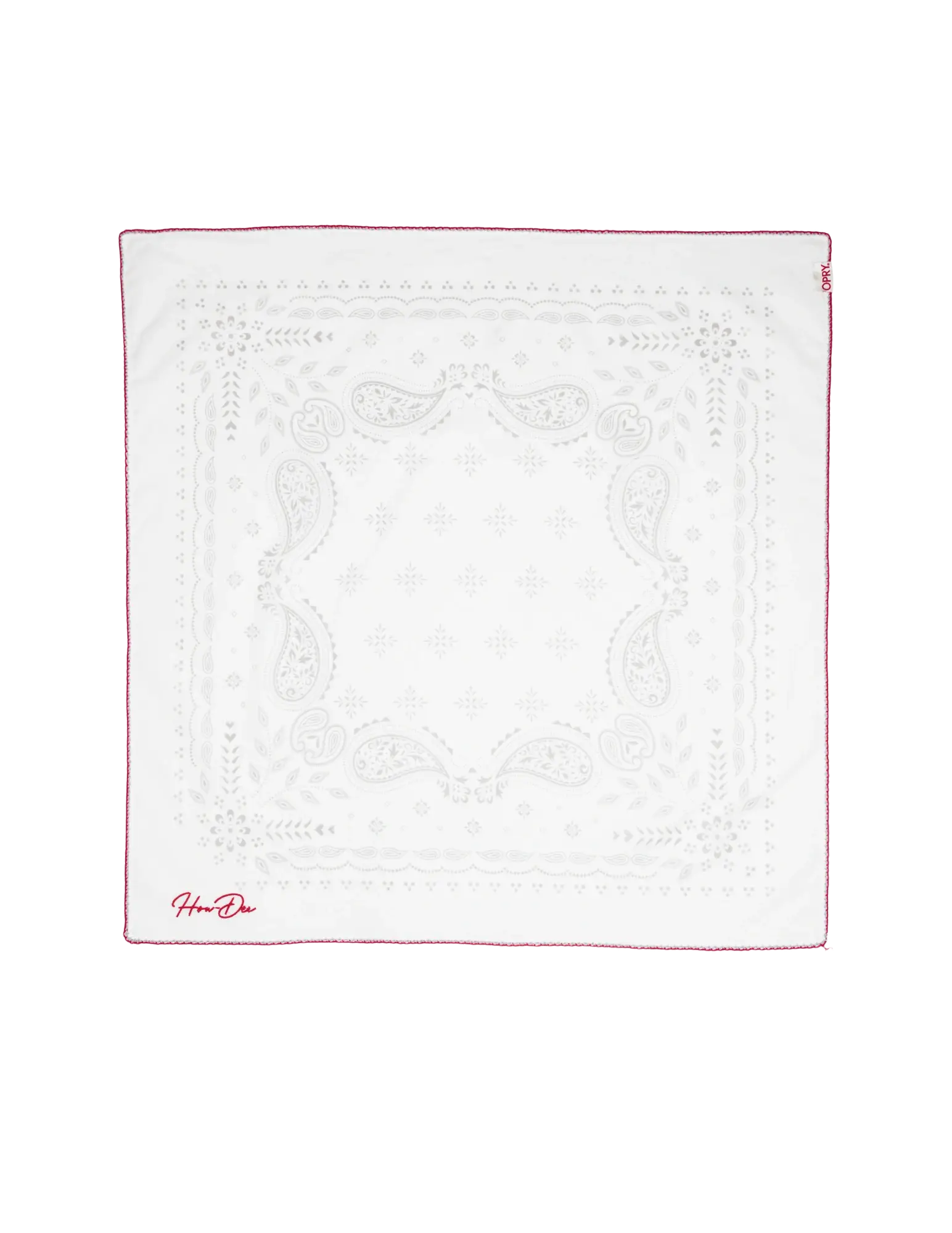 Opry Paisley Traveler Bandana in Cream