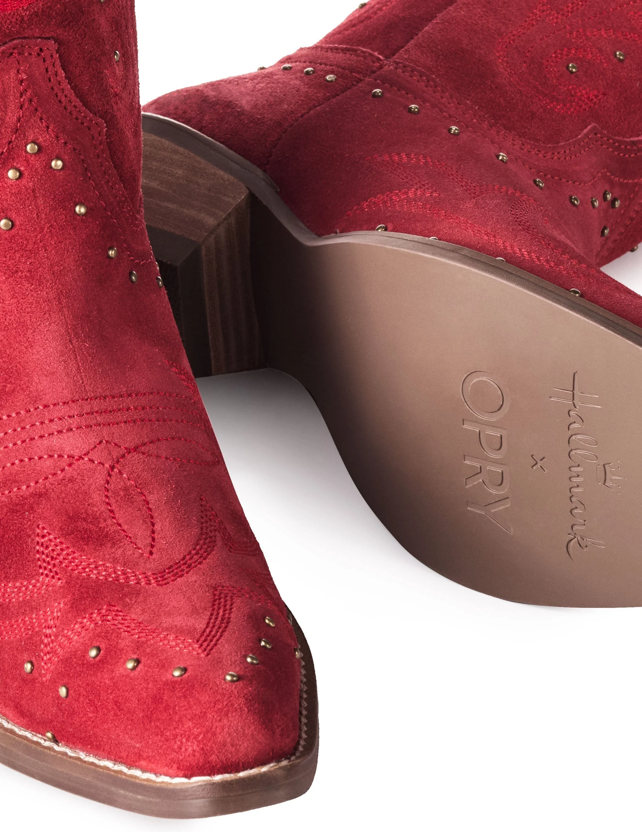 Hallmark x Opry Horseshoe Merlot Boot - Image 4