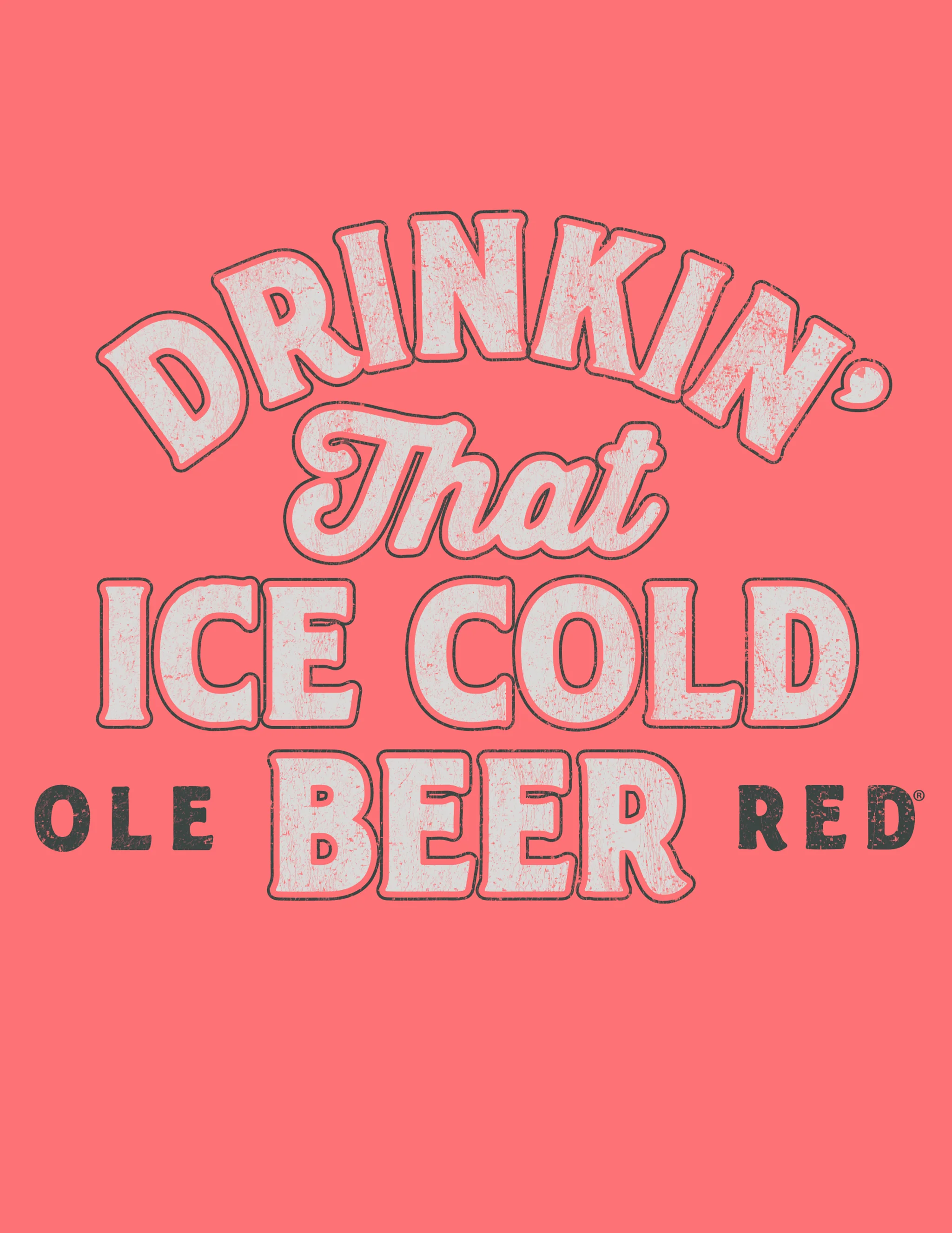 Ole Red Drinkin' That Ice Cold Beer Tank - Image 4