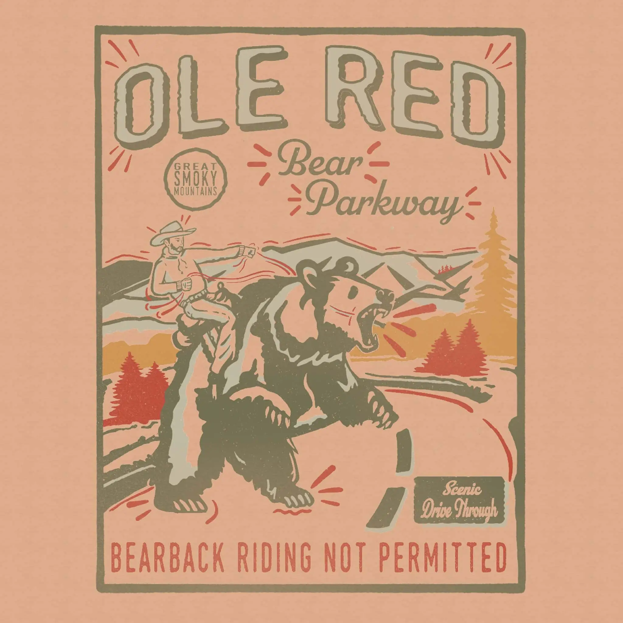 Ole Red Gatlinburg Bear Parkway T-Shirt - Image 2