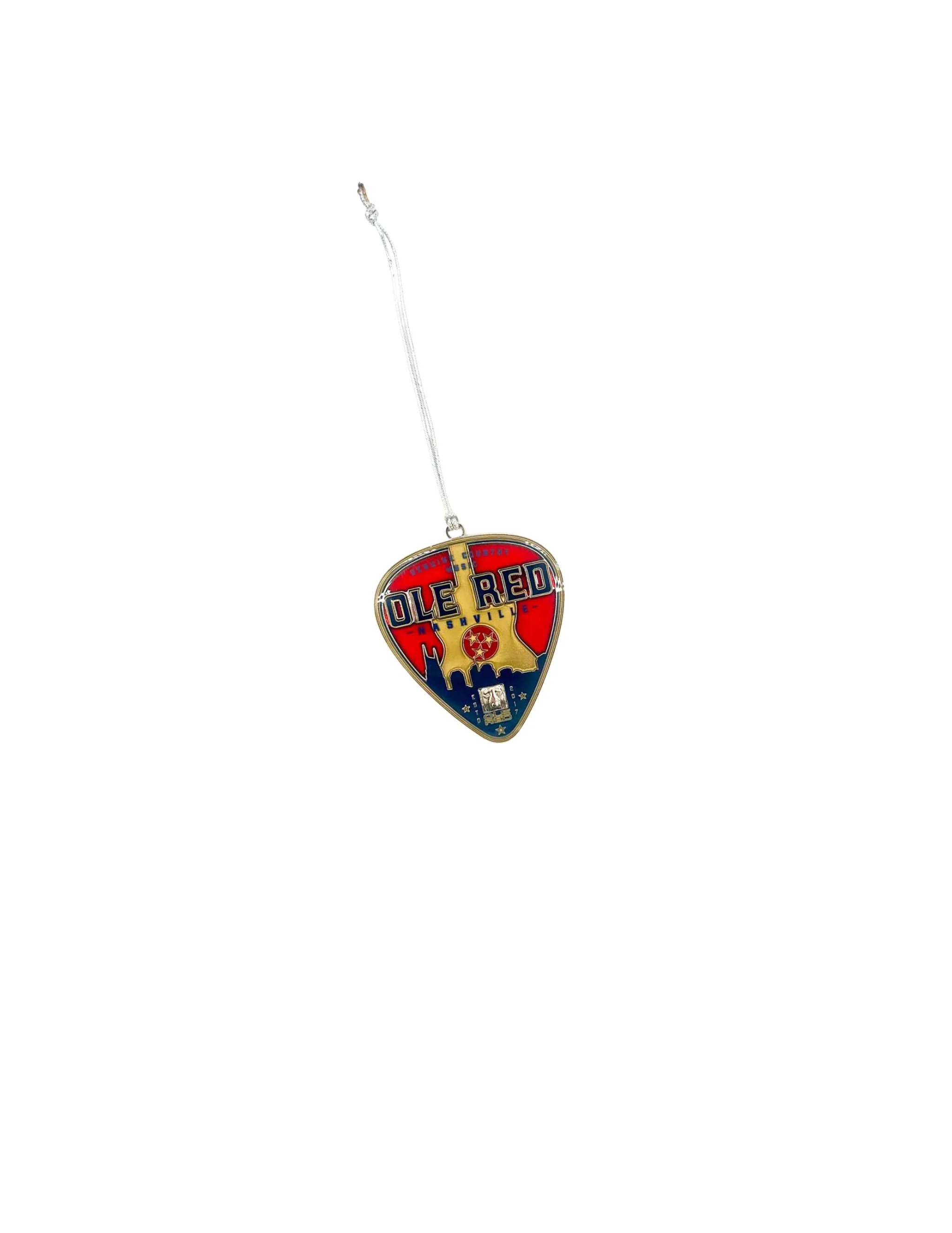 Ole Red Nashville Guitar Pick Stained Glass Ornament - Image 2
