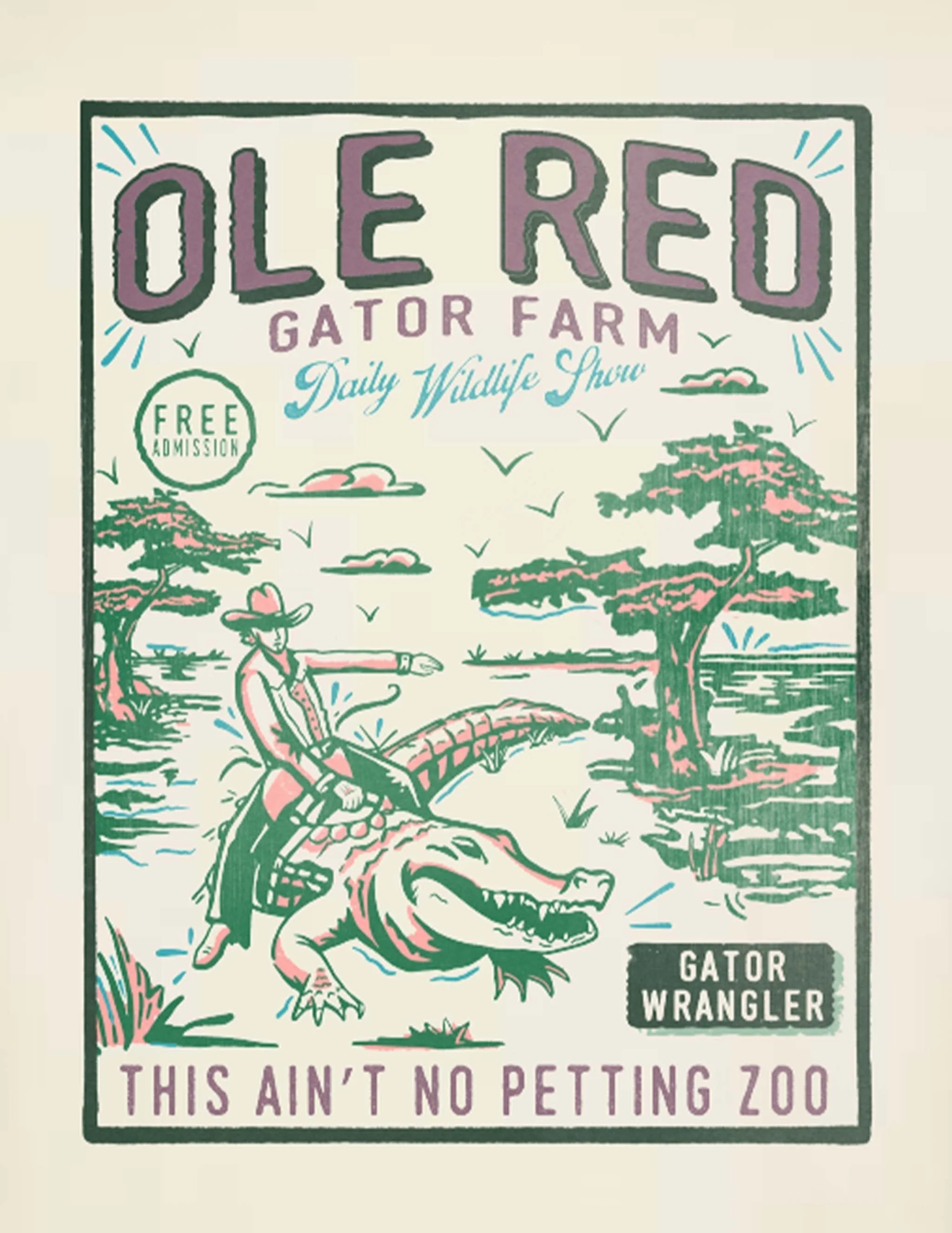 Ole Red Orlando Gator Farm T-Shirt - Image 2