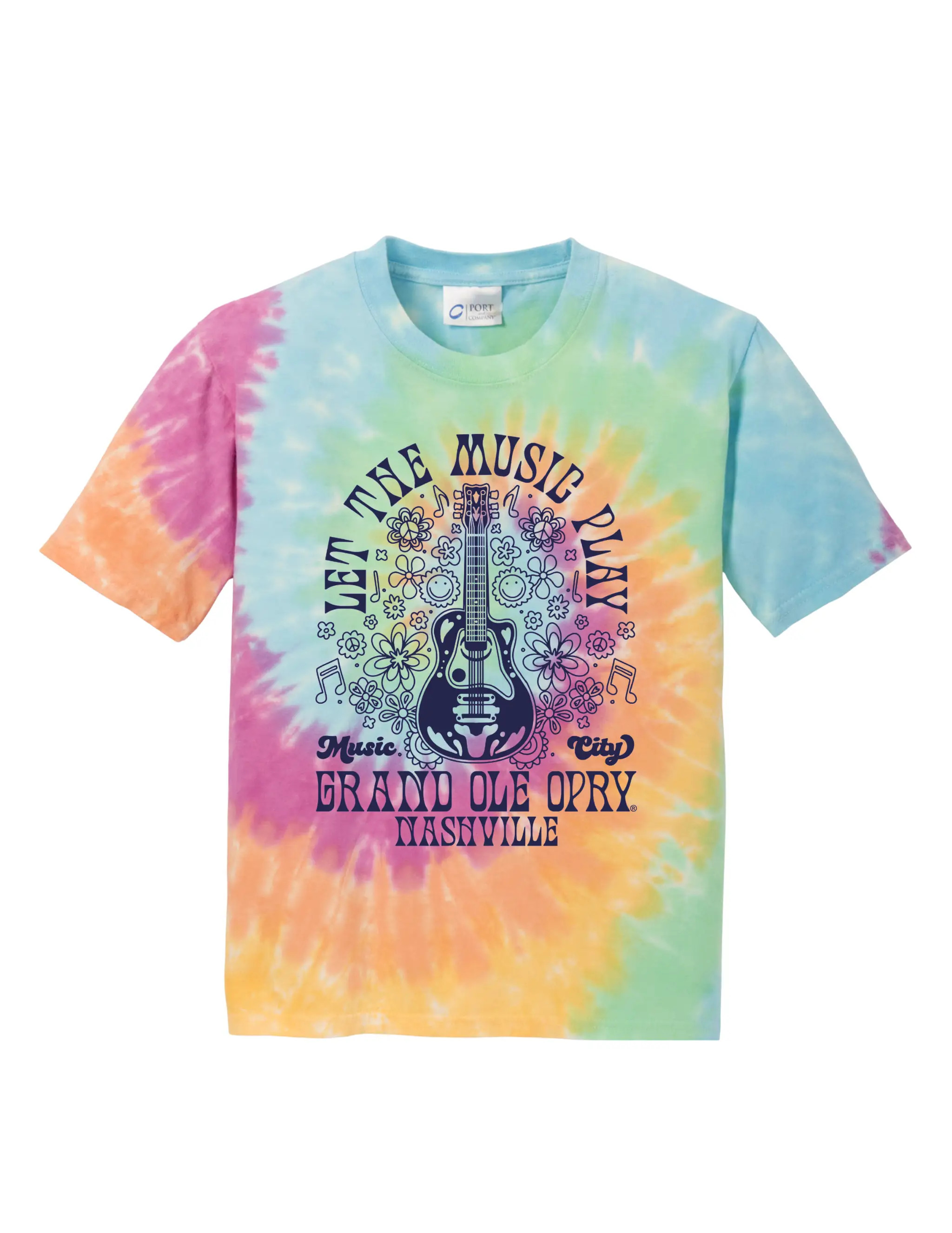 Opry Let the Music Play Tie Dye Youth T-Shirt