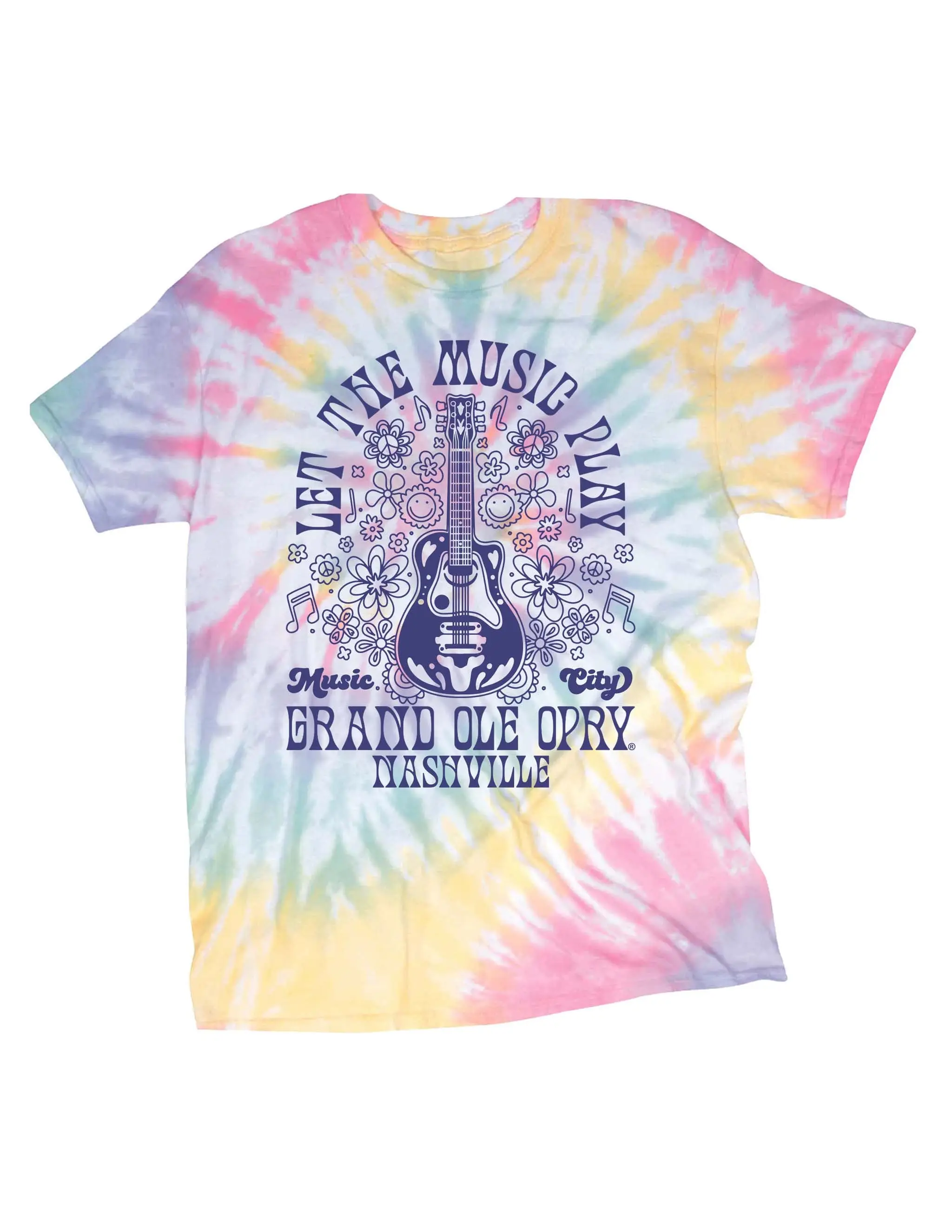 Opry Let the Music Play Tie Dye Youth T-Shirt - Image 2