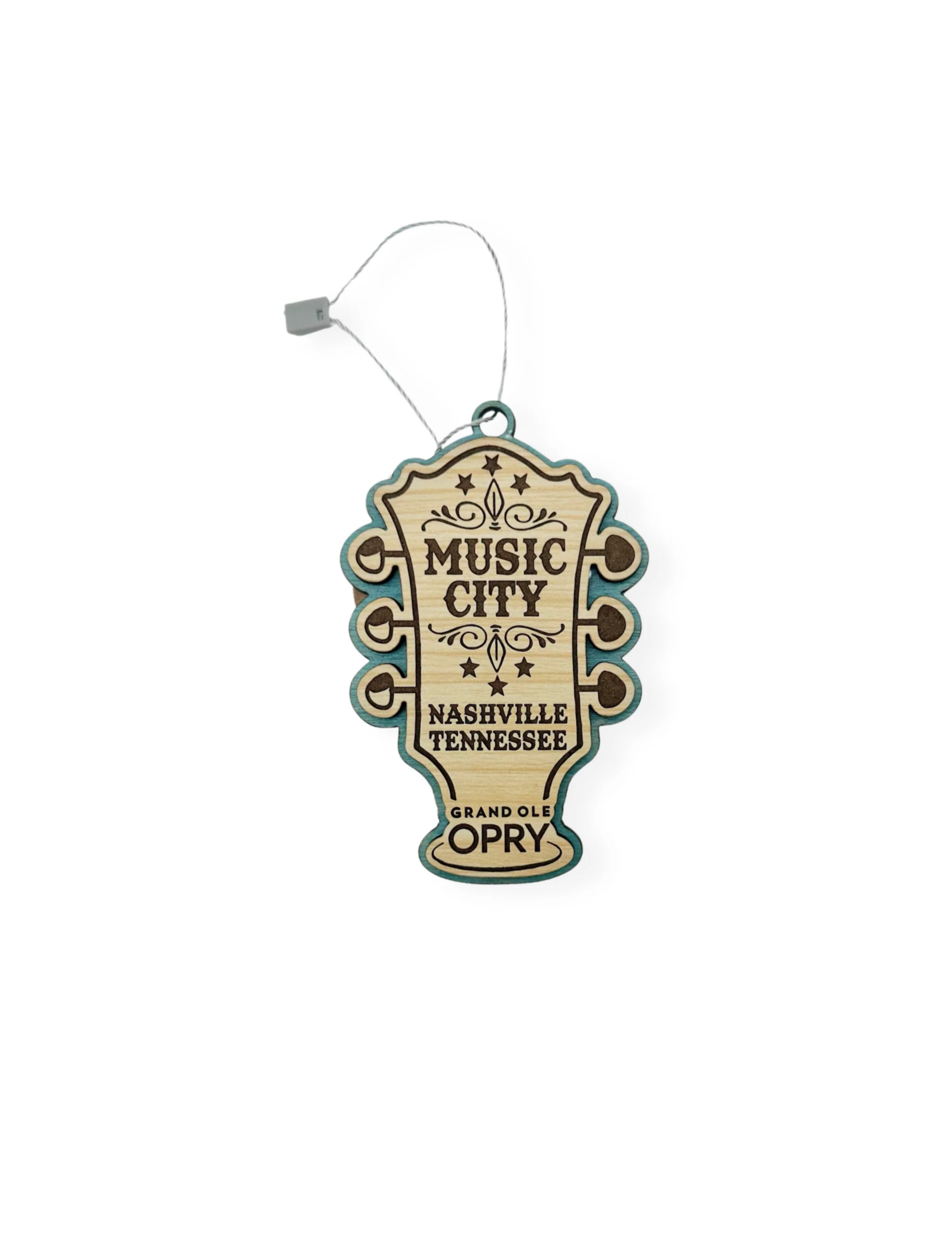 Opry Music City Guitar Head Wooden Ornament - Image 2