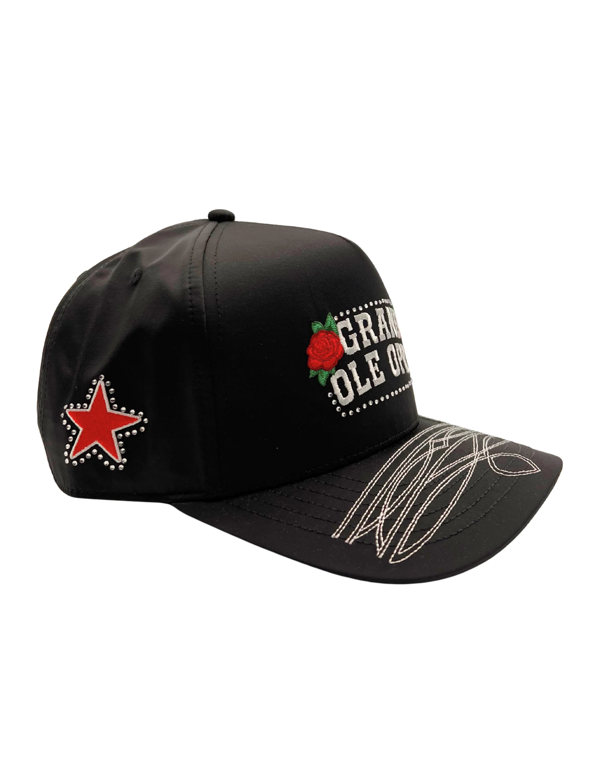Opry Women's Satin Rose A-Frame Hat - Image 3