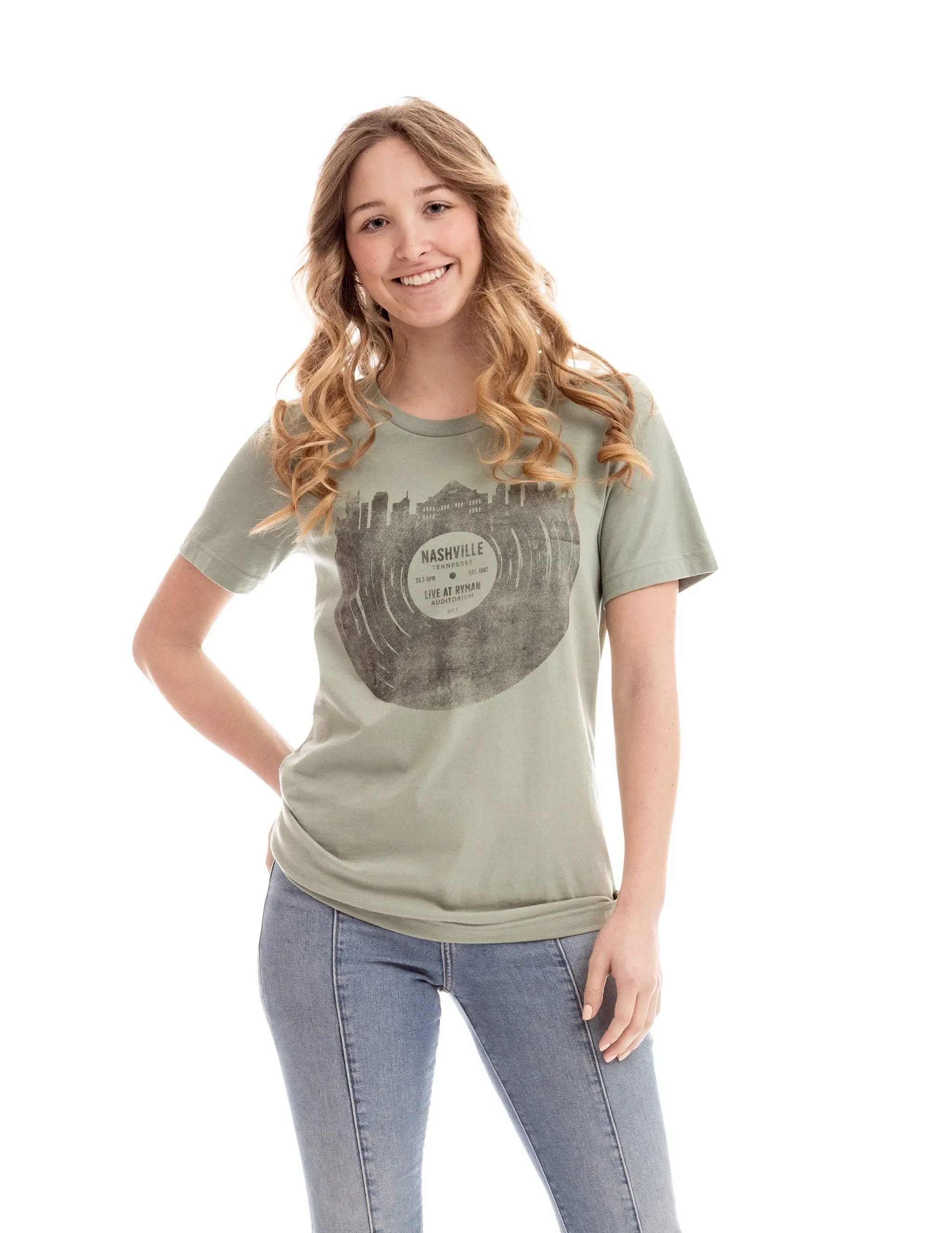 Ryman Nashville Skyline Record T-Shirt - Image 2
