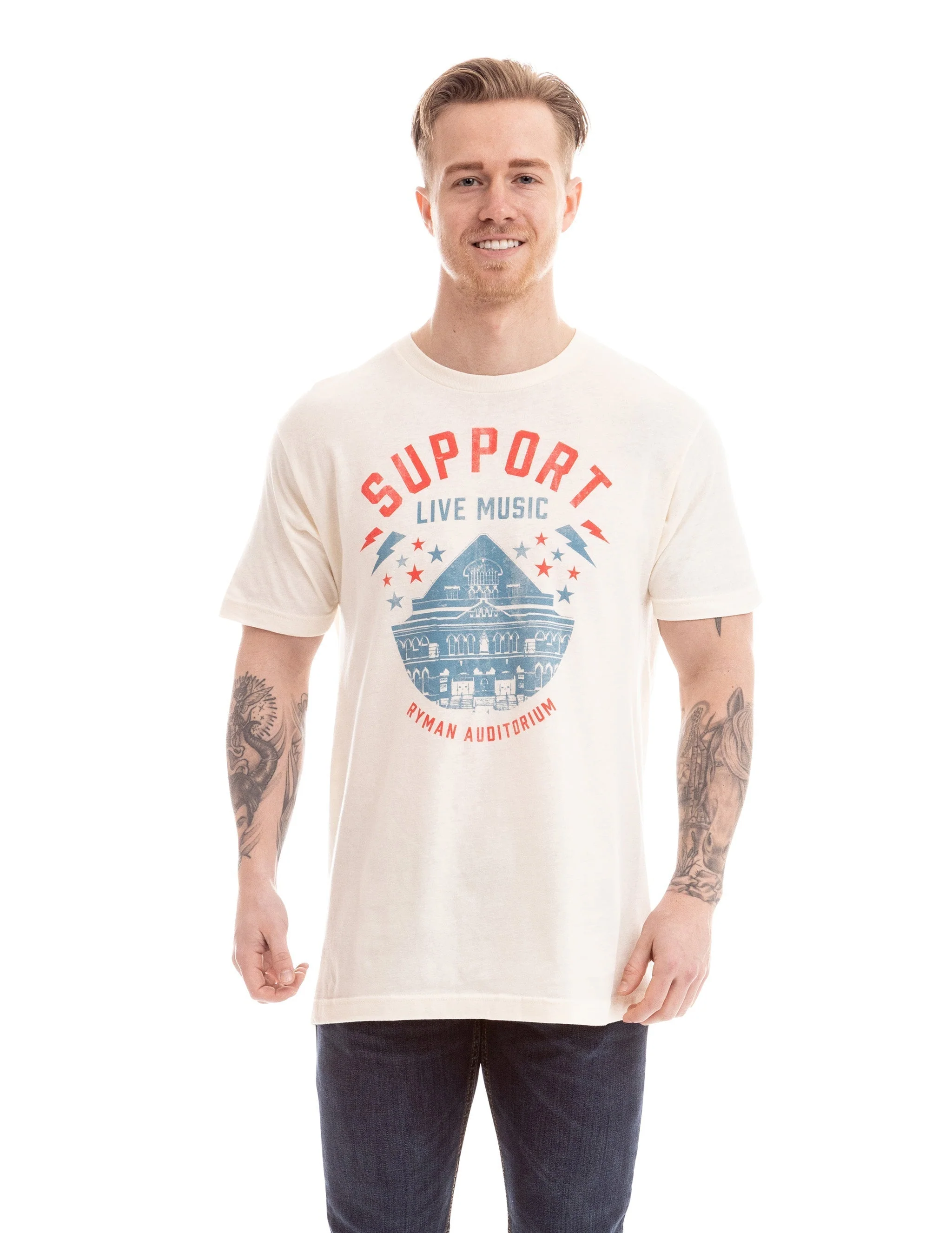 Ryman Support Live Music Vintage Building T-Shirt