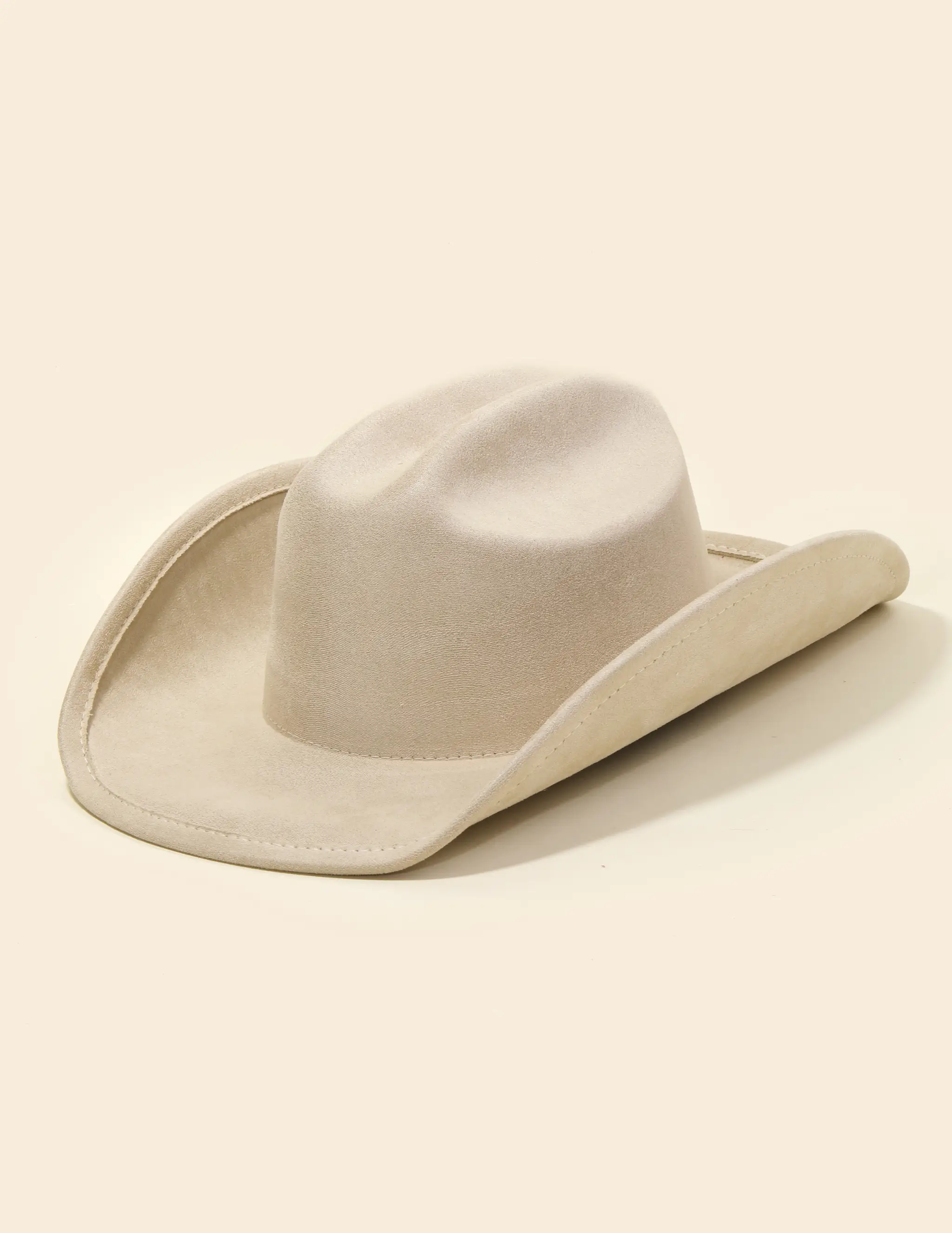 Solid Western Cowboy Hat Tan