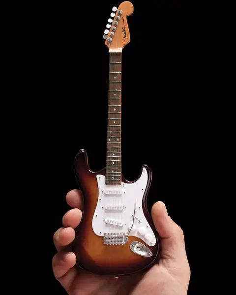 Miniature Fender Strat Classic Sunburst Model Guitar - Image 2